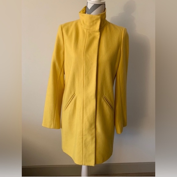 NWT! New York & Company NY & Co. Coat Yellow Gold | Size Small (S) - Picture 7 of 13
